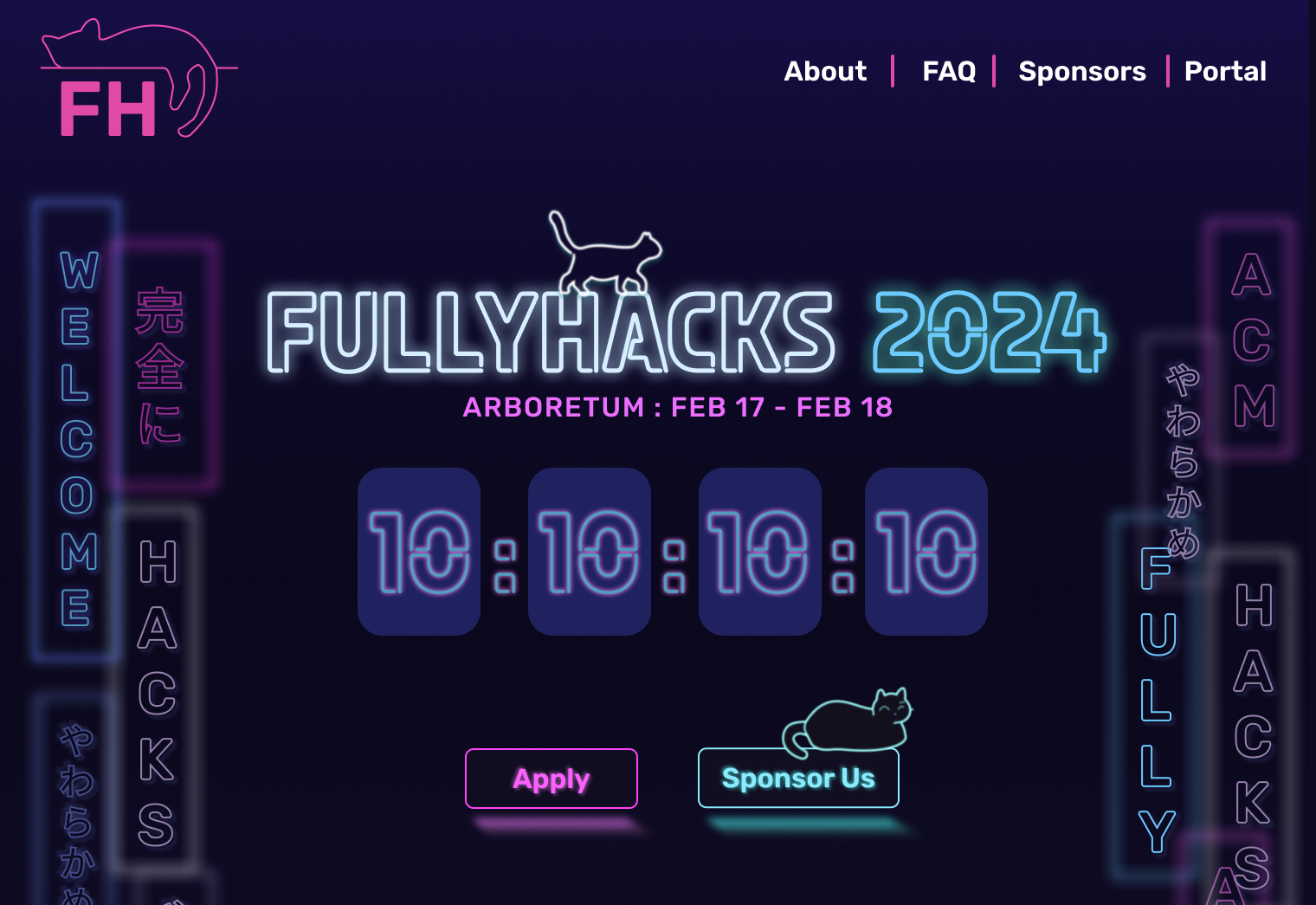 FullyHacks 2024 Landing Page